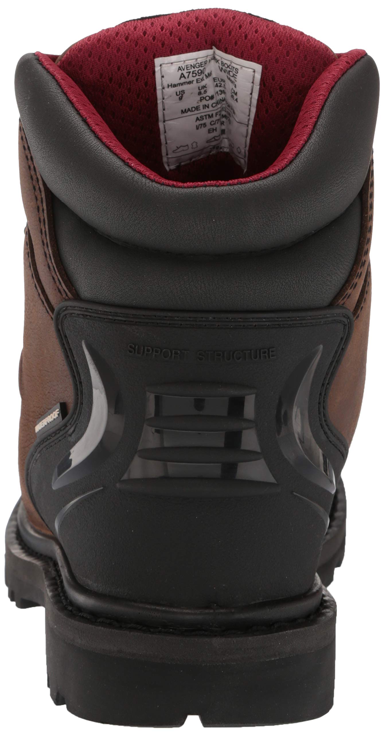**Avenger A7590 Men's Industrial Work Boots - Steel Toe, Slip Resistant, Electrical Hazard Protection for Construction & Heavy Duty Work**