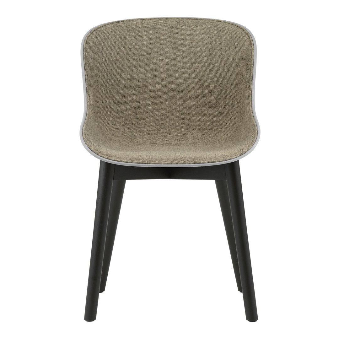 Hyg Side Chair with Wood Base and Front Upholstery - Modern Dining Room & Office Accent Chair for Home Decor
