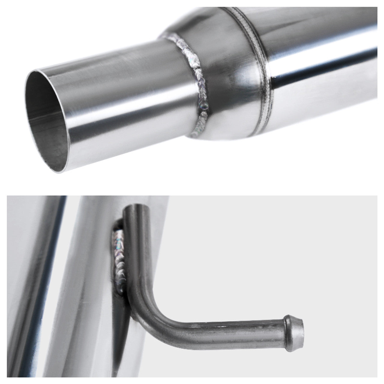 Spec-D Performance Catback Exhaust System for 2016-2021 Honda Civic Sedan 1.5L Turbo - Stainless Steel with Burnt Tip - Enhanced Sound & Performance - Perfect for Street Racing & Daily Driving