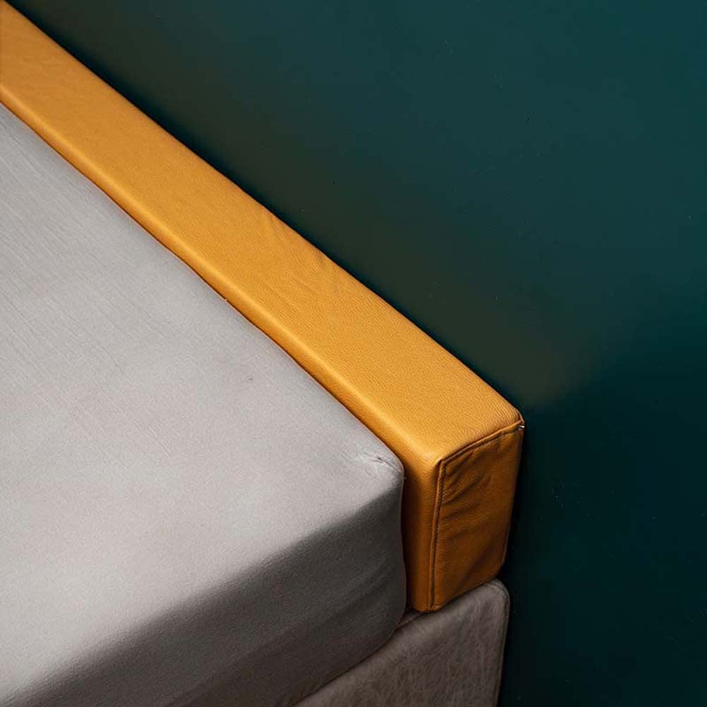 YURRO PU Leather Bed Headboard Gap Filler Pad - Soft Mattress Extender Bolster Pillow for Twin to King Size Beds, Bedside Protection Cushion for Comfort & Safety - Perfect for Home, Hotel, and Dorm Use
