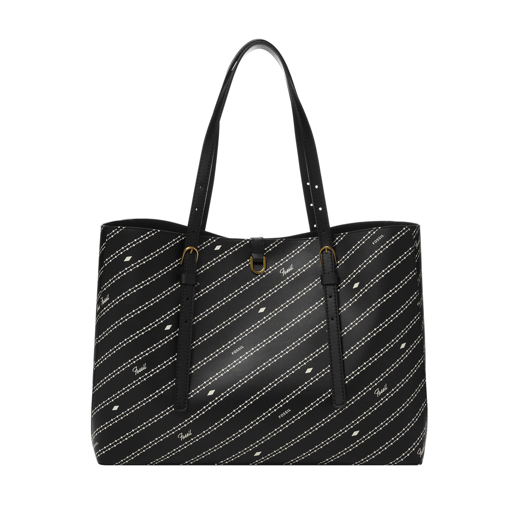 Fossil Women's Kier Vegan Leather Cactus Print Tote Bag - Stylish Handbag for Women, Perfect for Work, Travel & Everyday Use