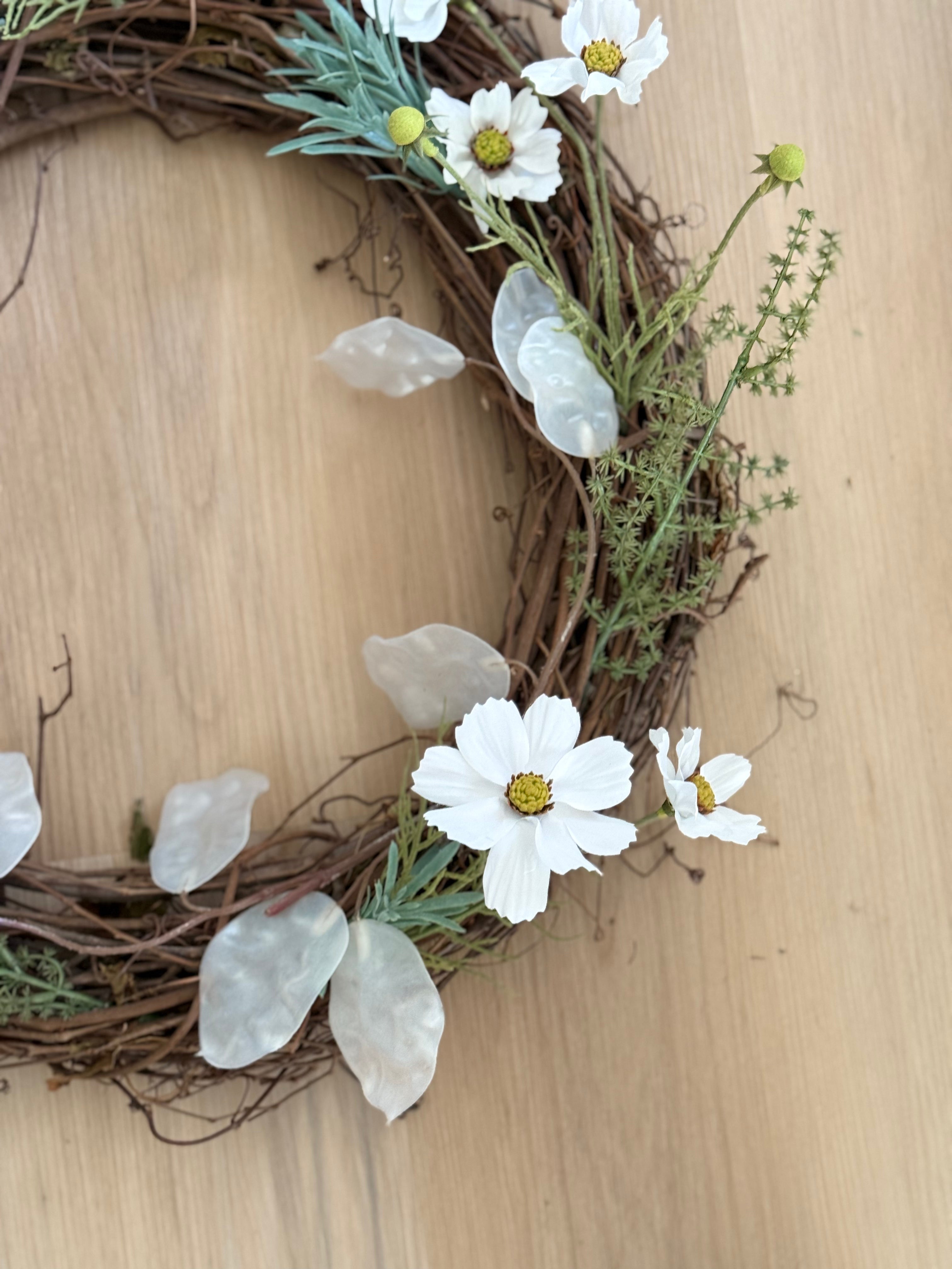 Good Luck Wreath - Elegant Home Decor for Door & Wall - Perfect for Christmas, New Year & Housewarming Gifts