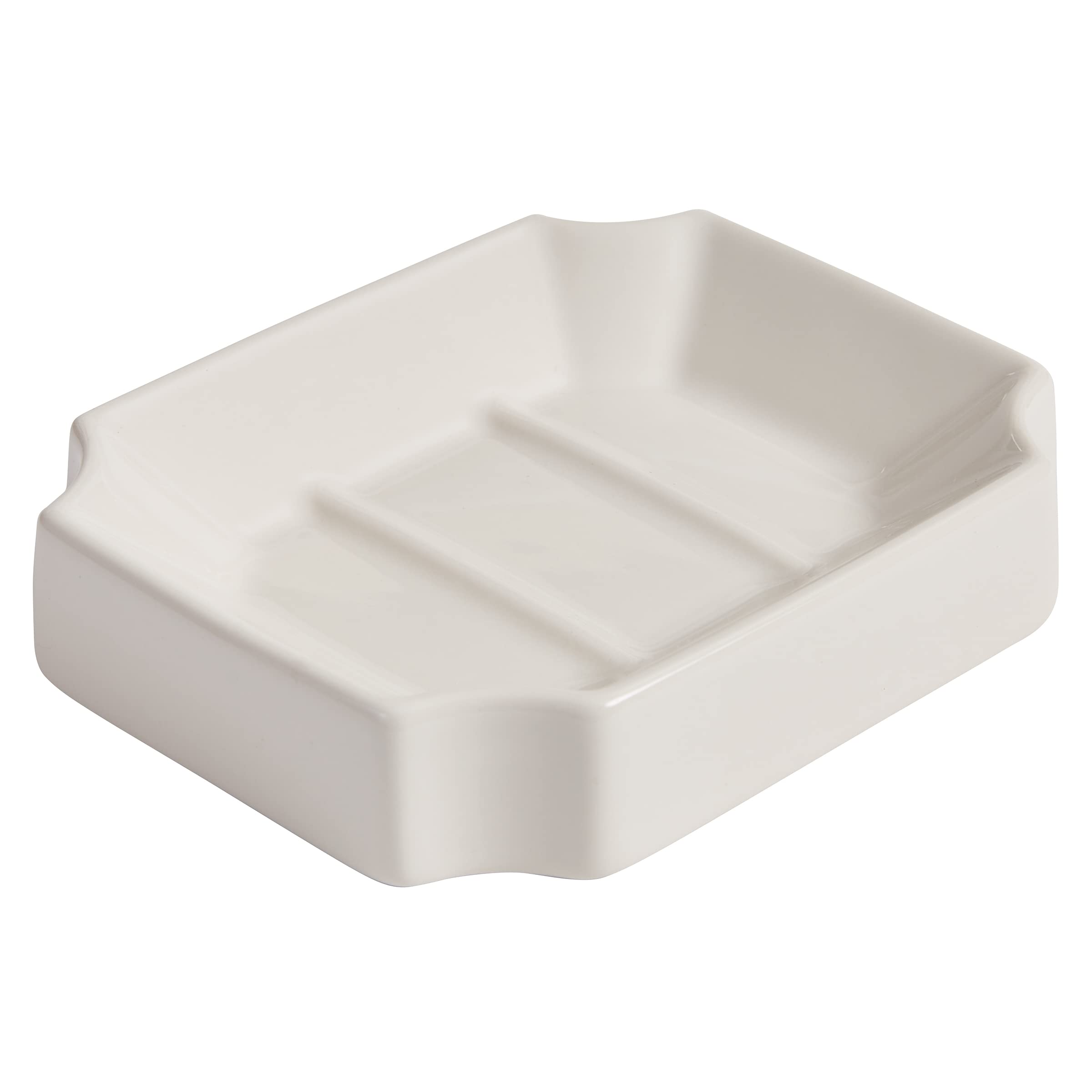 Ironstone Soap Dish for Bathroom - Rustic Ceramic Holder