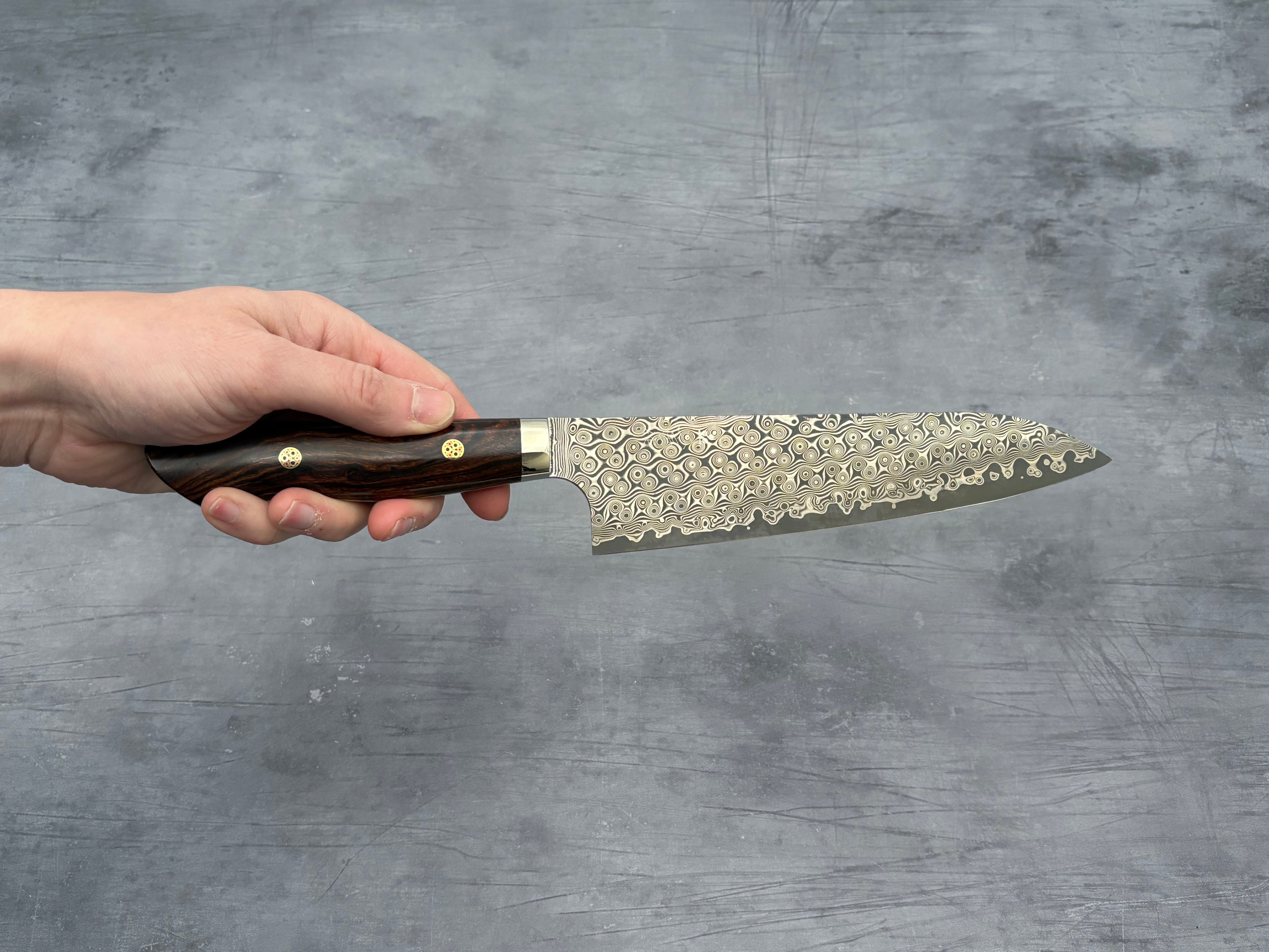 Nigara Hamono SG2 Damascus Gyuto 210mm Japanese Chef Knife - Premium Kitchen Knife for Sushi, Meat Cutting & Professional Cooking