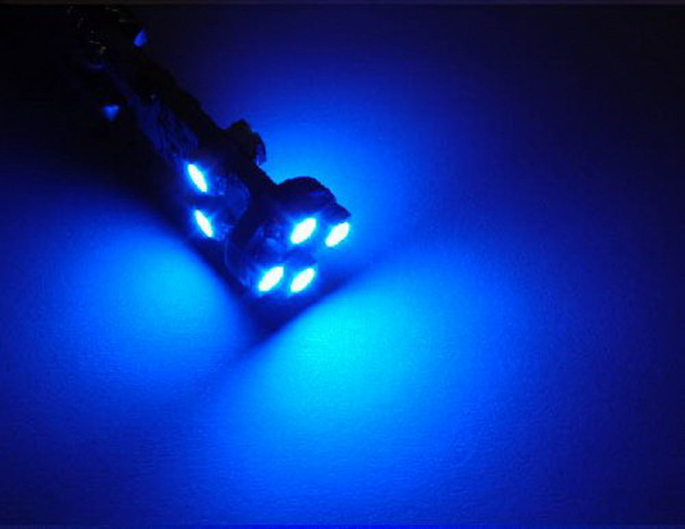 2-Pack Blue W5W 2825 LED Bulbs - Error Free T10 Wedge Base for Audi Mercedes BMW Parking Lights & Position Lights - Perfect for Interior Dome, License Plate, and Dashboard Lighting