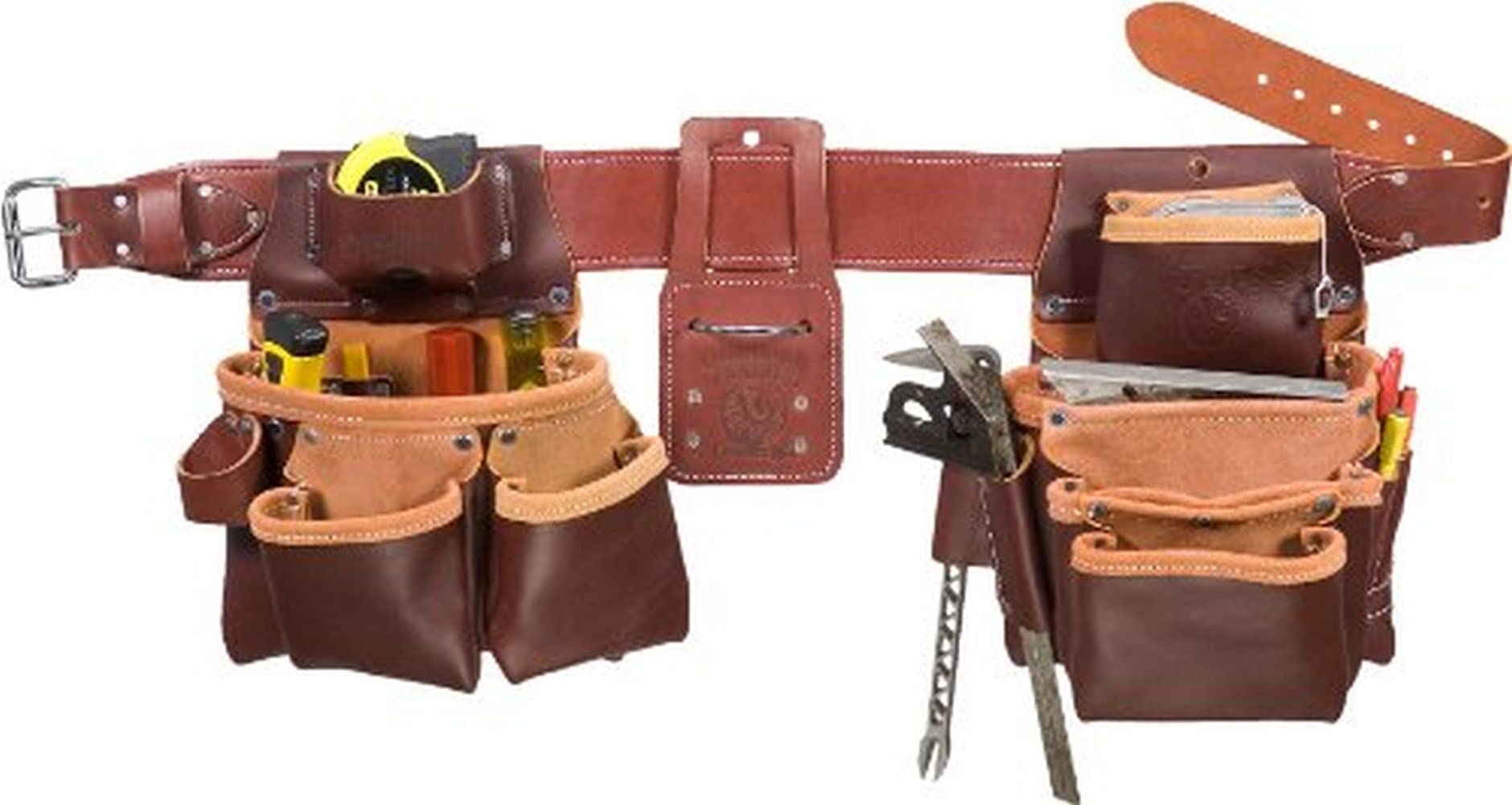 Occidental Leather 5089LH LG Seven Bag Framer Left-Handed Tool Belt for Carpenters & Construction Workers - Durable Work Gear for Framing, Roofing & Remodeling Projects