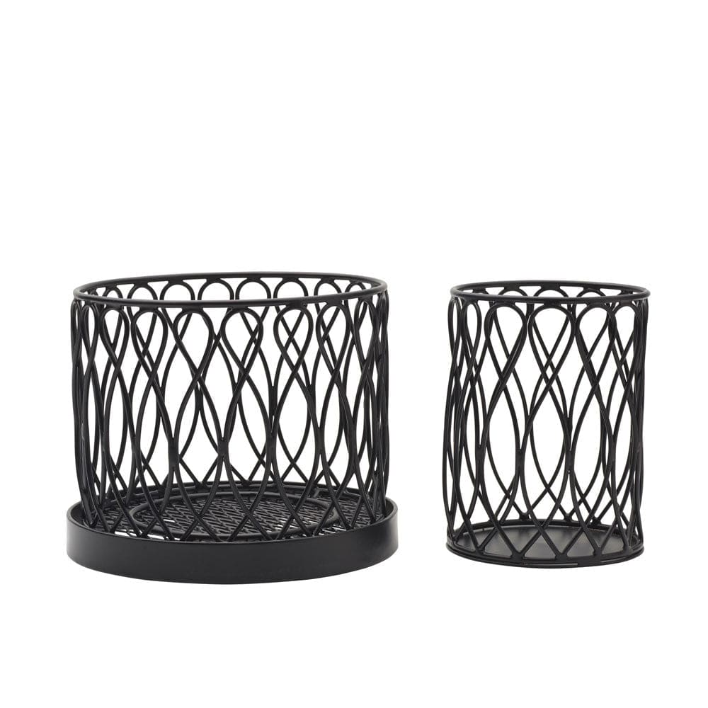 2-Tier Rotating Utensil Holder with Twist Loop Design - Perfect for Kitchen Countertop Organization & Spice Jar Storage