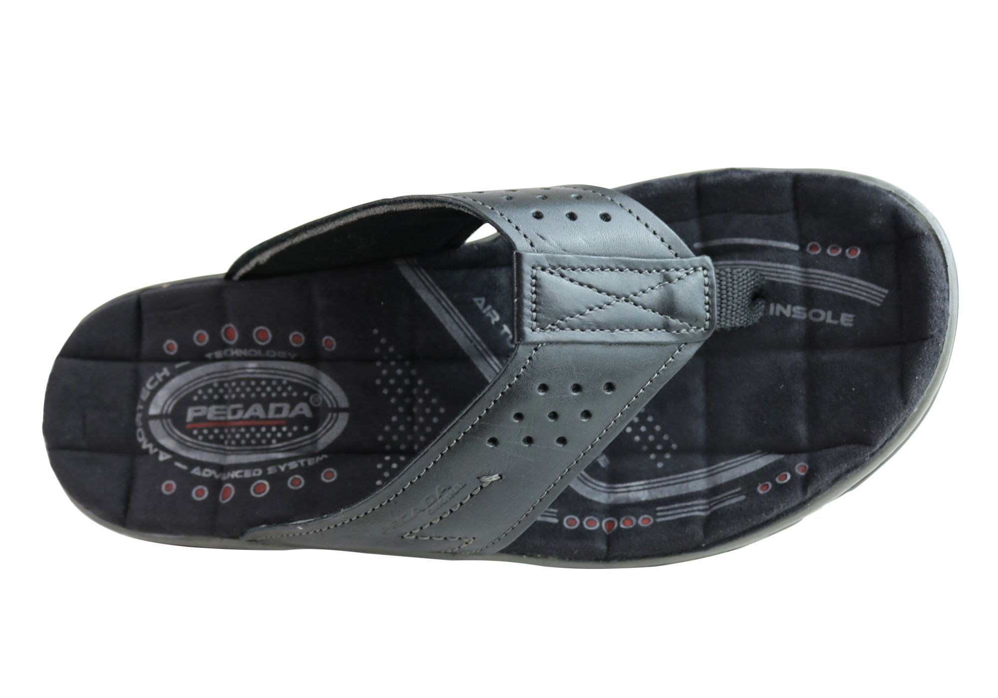 Premium Men's Leather Thong Sandals with Cushioned Comfort - Handcrafted in Brazil - Perfect for Beach, Pool & Casual Summer Wear