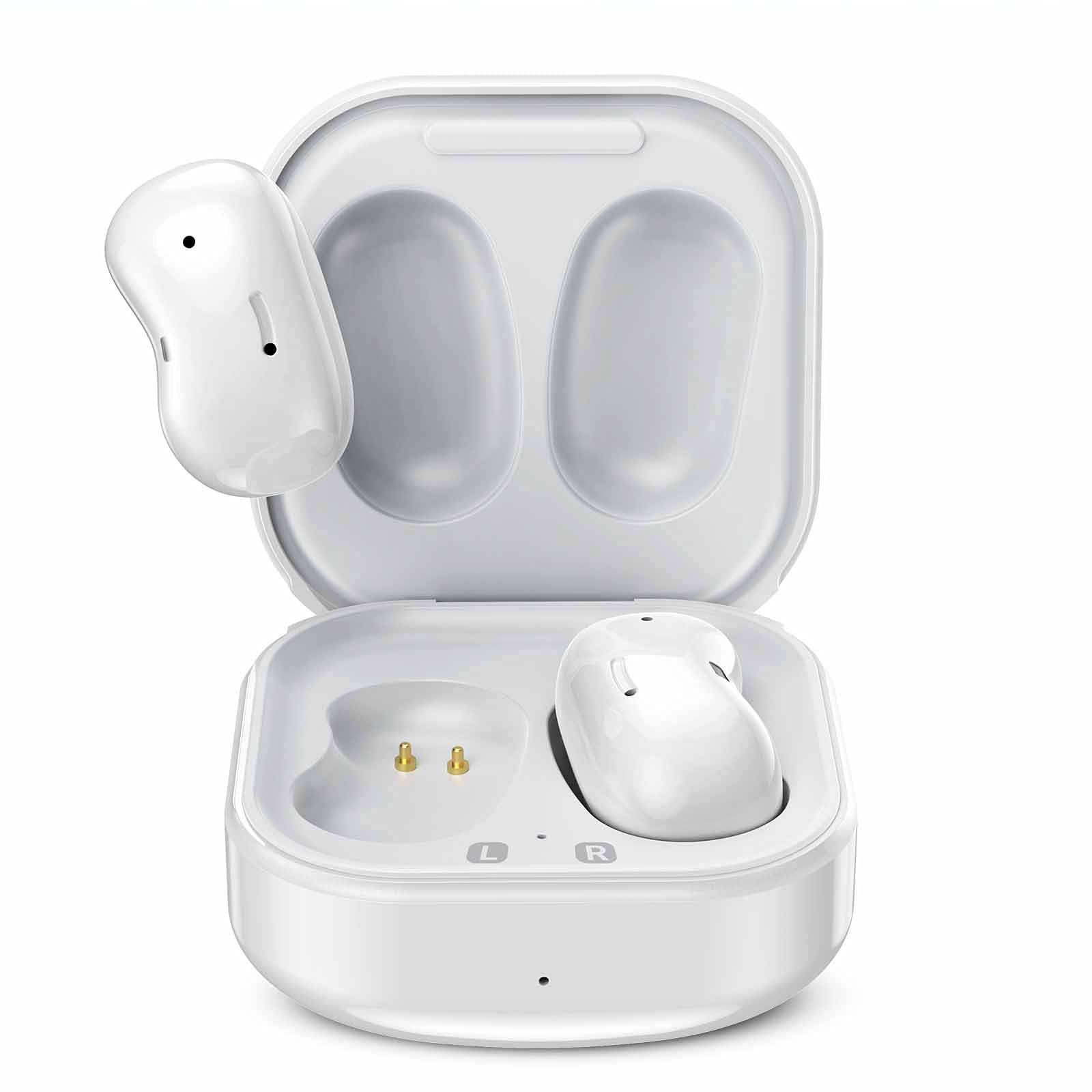 Urbanx Street Buds Live True Wireless Earbuds - Bluetooth 5.0 Noise Isolating Earbuds for Samsung Galaxy S6 Edge+/iPhone/Android - White (US Warranty) | Gym, Running, Travel & Workout Wireless Headphones