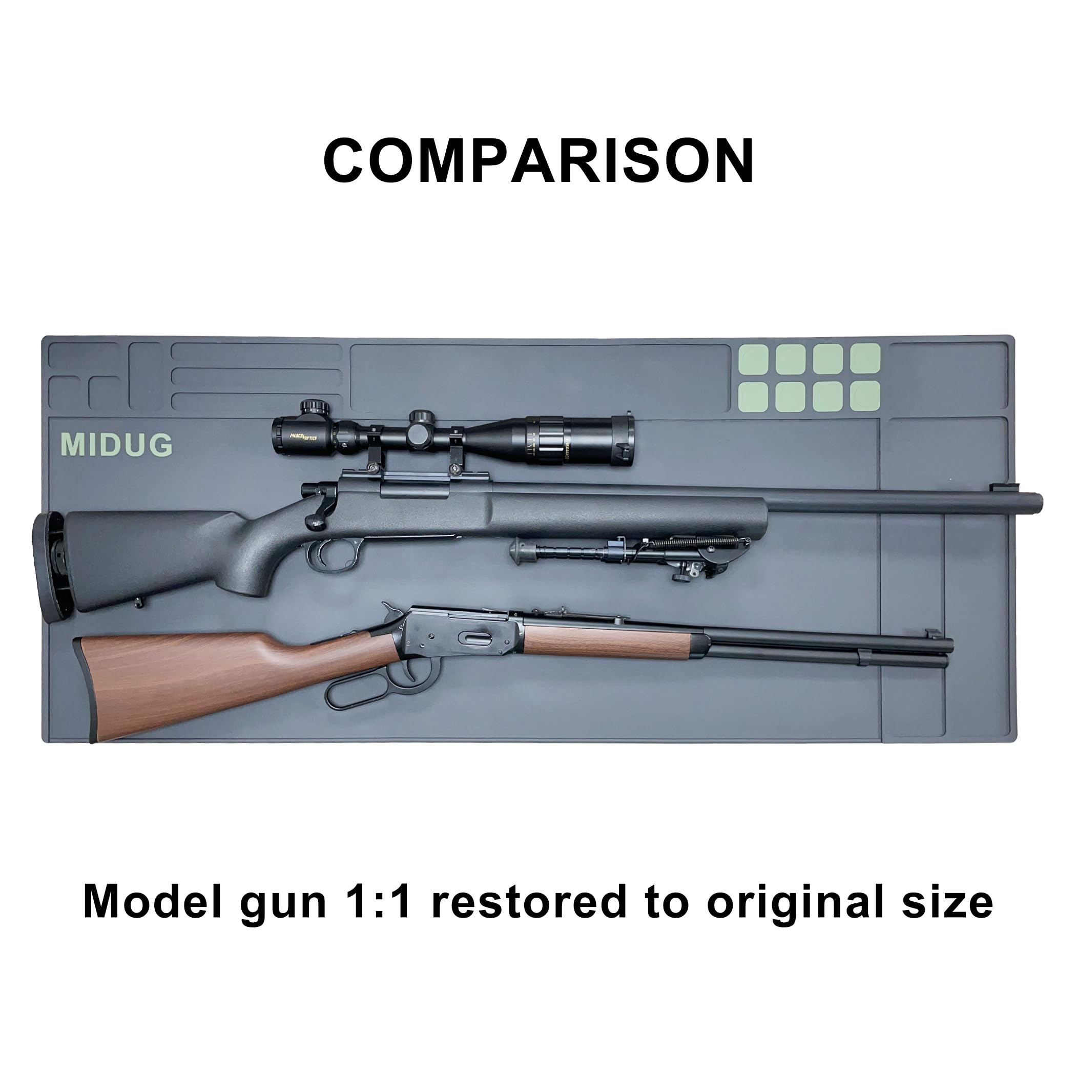 43”X18” Large Gun Cleaning Mat - Durable Non-Slip Surface for Firearm Maintenance & Protection | Perfect for Gun Cleaning, Repair & Storage | Ideal for Shooting Range, Hunting & Home Armory Use