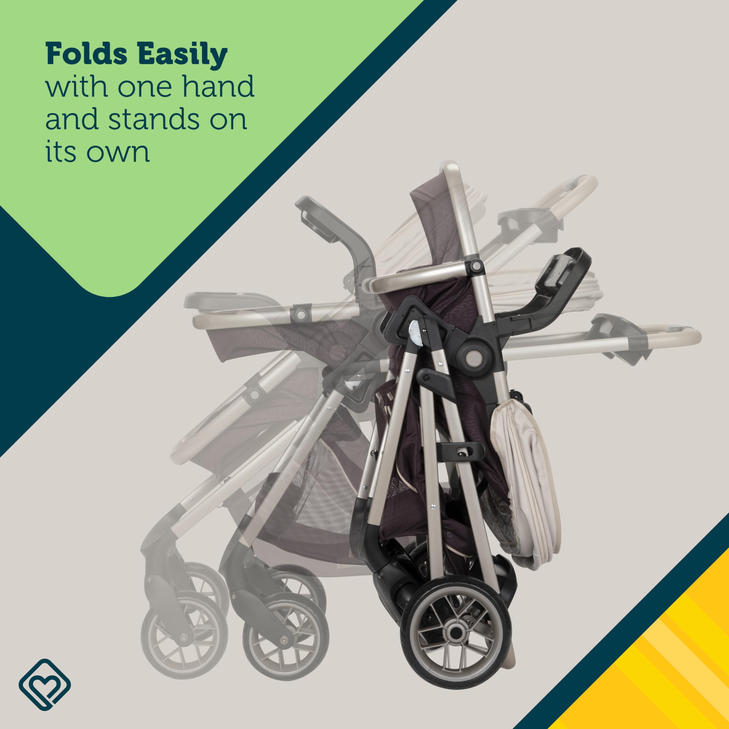 Safety 1st Deluxe Grow and Go Travel System - 8-in-1 Convertible Stroller & Car Seat Combo for Infants 4-30 lbs | Lightweight, Adjustable & Easy Fold | Perfect for Travel, Shopping & Daily Outings with Baby