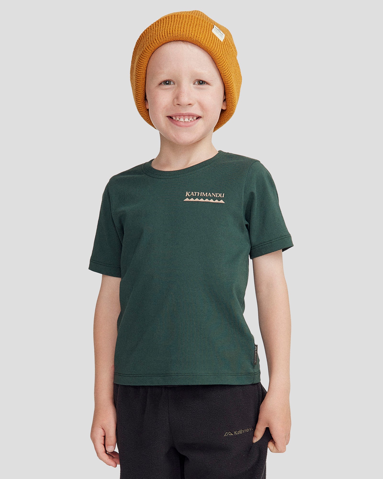 Heritage Organic Cotton Kids T-Shirt - Soft & Comfortable Deep Forest Green Tee for Boys & Girls - Perfect for School, Play & Everyday Wear