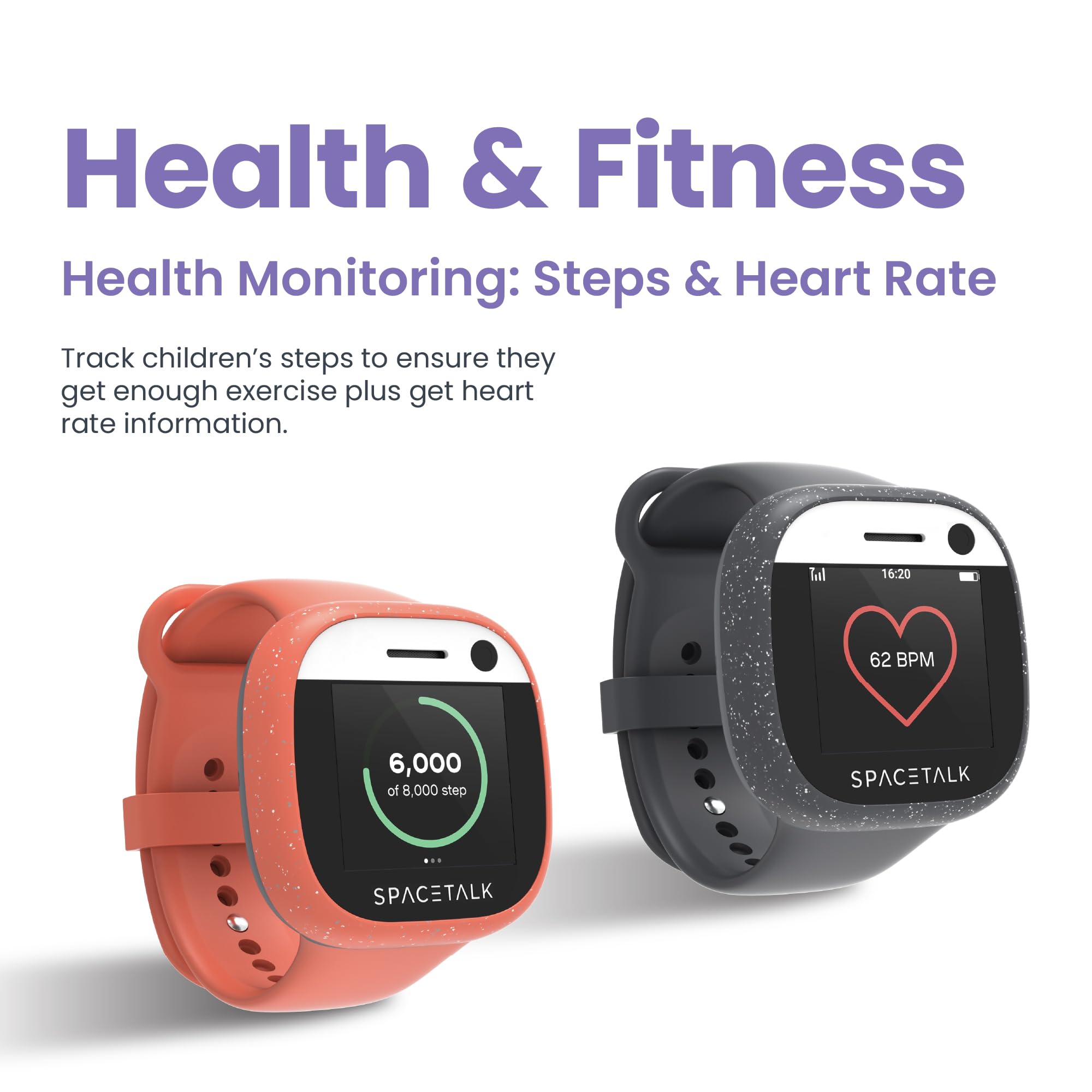 SPACETALK Kids Smart Watch 4G GPS Tracker with SOS & Camera - for School & Outdoor Safety
