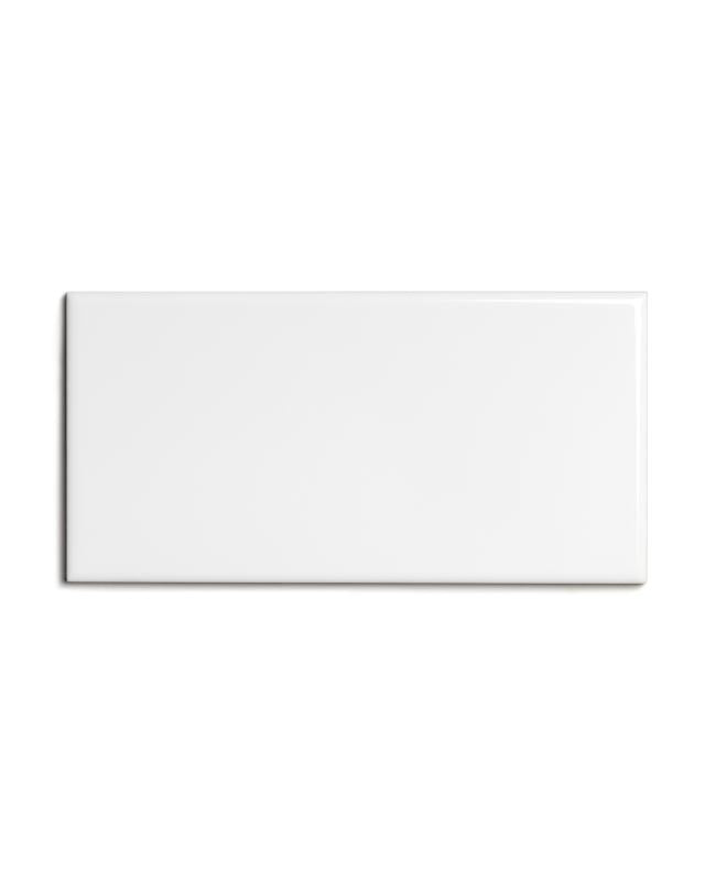 Victoria White Glossy Tile Color Sample - Perfect for Kitchen Backsplash, Bathroom Walls & Home Renovation Projects