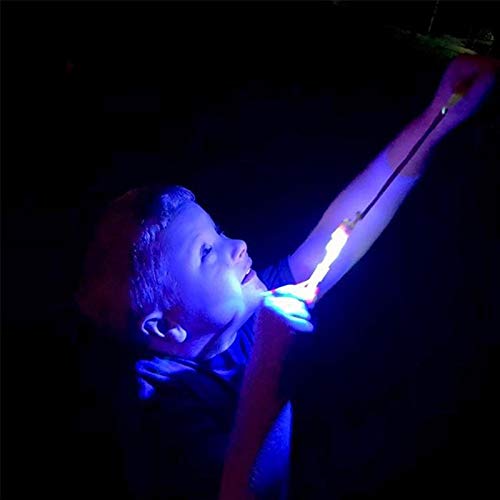 BAIVYLE LED Helicopter Toys for Kids - 6pcs Light Up Flying Arrow Slingshot with Glow in The Dark Feature - Fun Outdoor Camping Games & Birthday Party Favors for Boys Girls - Perfect for Backyard Play, Nighttime Activities and Summer Camp Adventures