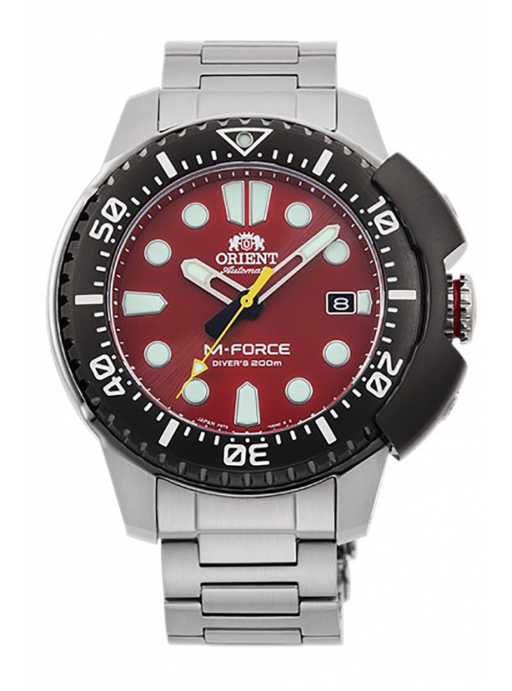 Orient M-Force Sports 70th Anniversary Automatic Watch RN-AC0L02R - Made in Japan JDM - Durable Dive Watch for Men, Perfect for Water Sports & Outdoor Adventures