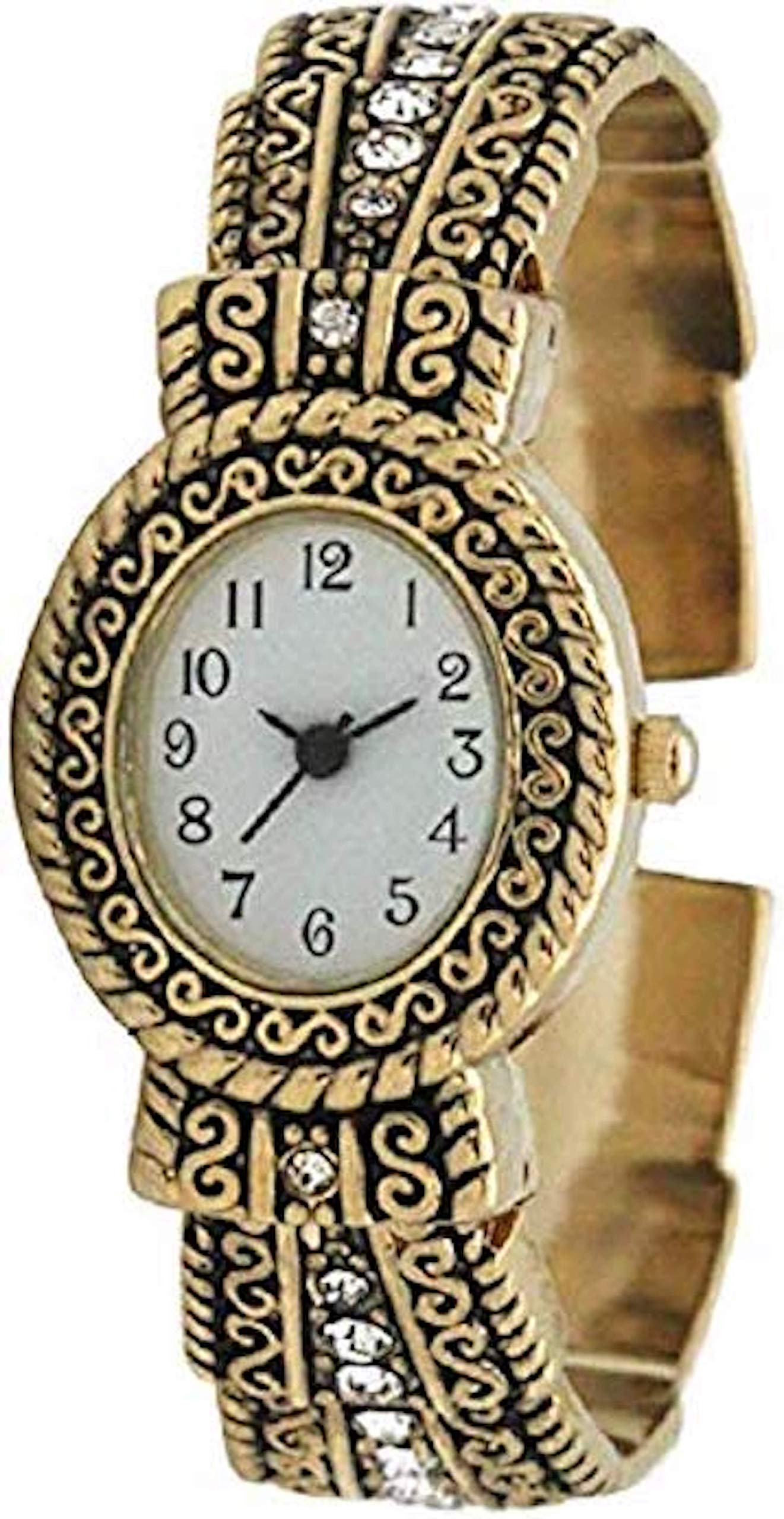 Elegant Gold-Tone Rhinestone Watch for Women - Perfect for Parties & Gifts