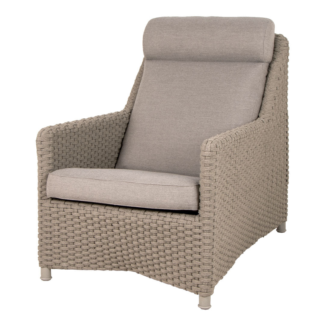 Premium Diamond Outdoor Highback Chair - Heavy Duty Patio Lounge Chair with Adjustable Reclining & Cushion - Perfect for Poolside, Backyard, Garden, and Beach Relaxation