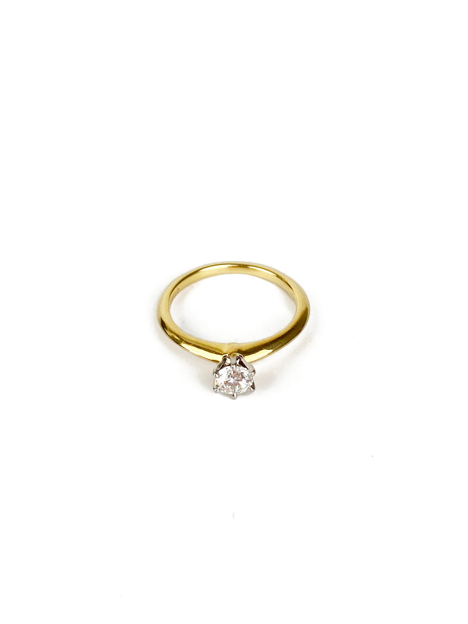 Tiffany & Co 0.35 Carat Diamond Gold Ring for Women - Elegant Engagement & Wedding Band Jewelry Gift