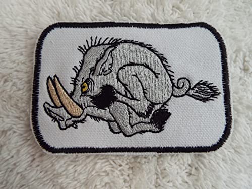 Razorback Boar Hog Embroidered Iron On Patch - Durable Sew On Badge for Jackets, Hats, Bags - Perfect for DIY, Costumes & Outdoor Gear Customization