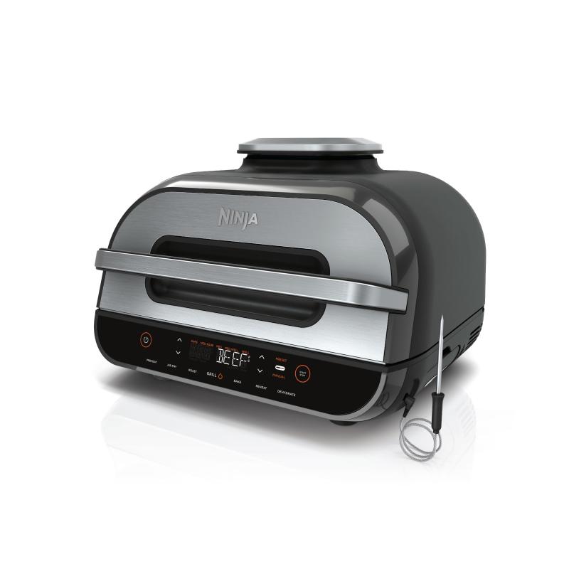 Ninja Foodi Smart XL Grill & Air Fryer Combo - 6-in-1 Indoor Electric Grill with Air Frying, Roasting, Baking, Broiling & Dehydrating - Perfect for Grilling Steaks, Frying Chicken & Healthy Cooking at Home