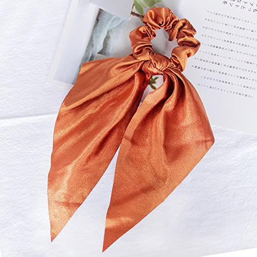 LCSD Women's Satin Scrunchie Hair Bows - Soft Elastic Hair Ties & Headbands for Women & Girls - Perfect for School, Work, Parties & Everyday Styling