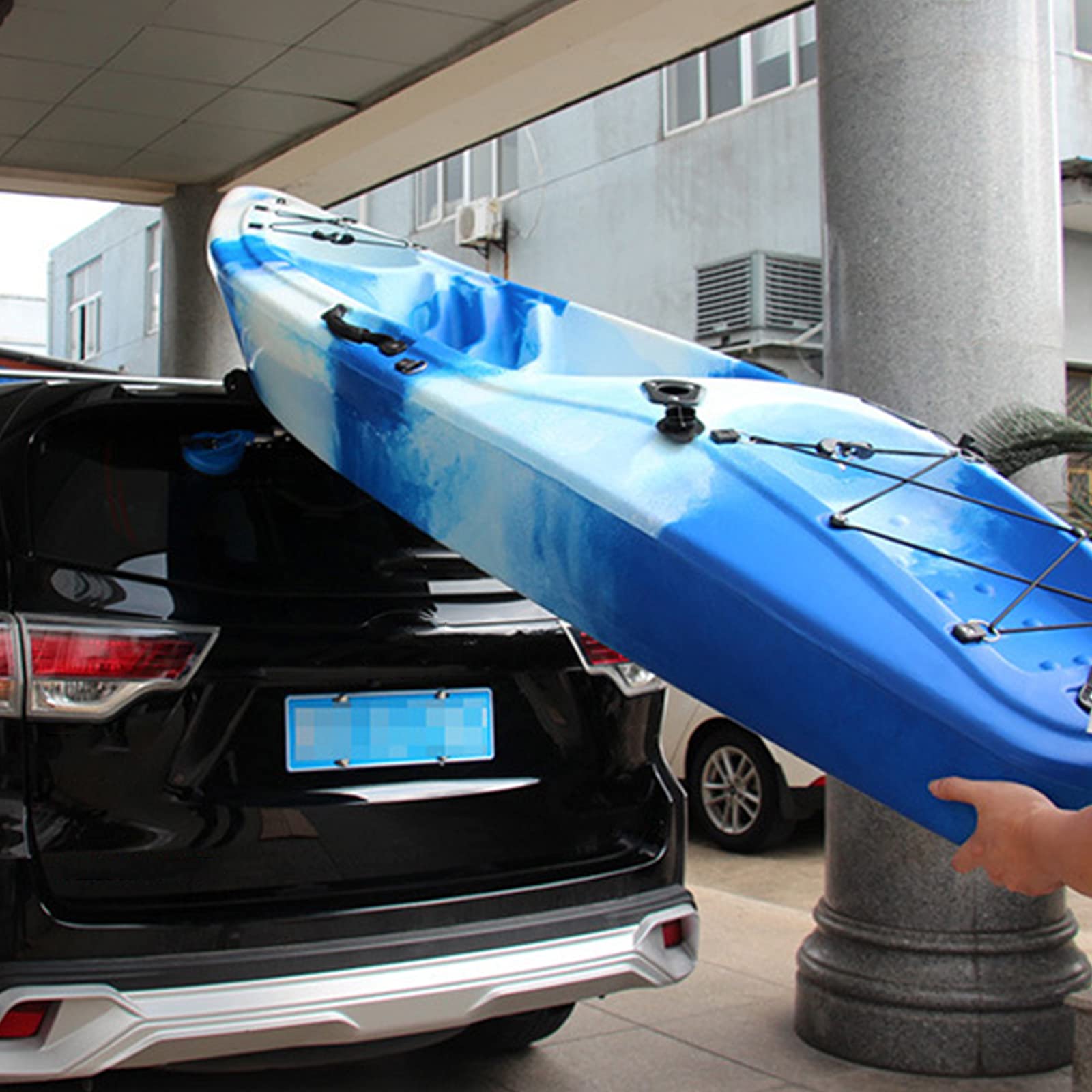 **Heavy-Duty Kayak Roller Loader with Absorbent Towel & Suction Cup Mount – Aluminum Canoe & Kayak Car Roof Accessories – Easy Loading for Kayaks, Canoes, SUVs & Trucks**