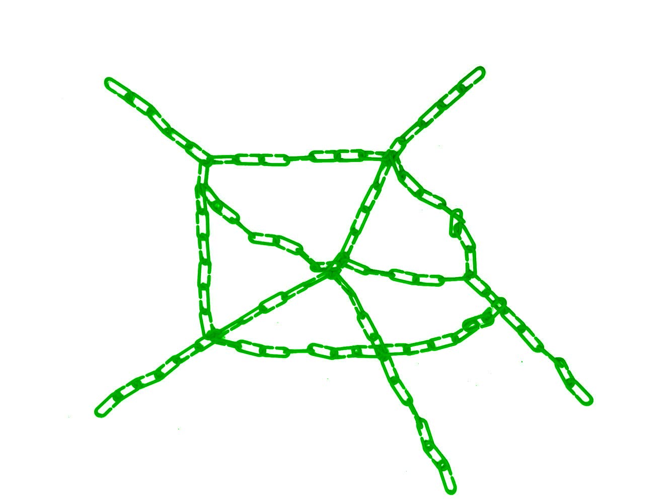 200pcs Green Plastic Chain Links - C-Clip STEM Educational Toys for Kids, Bird Cage Accessories for Parakeets, Sugar Gliders & Small Pets - Climbing, Swing & DIY Enrichment Toys for Playtime & Cage Decoration