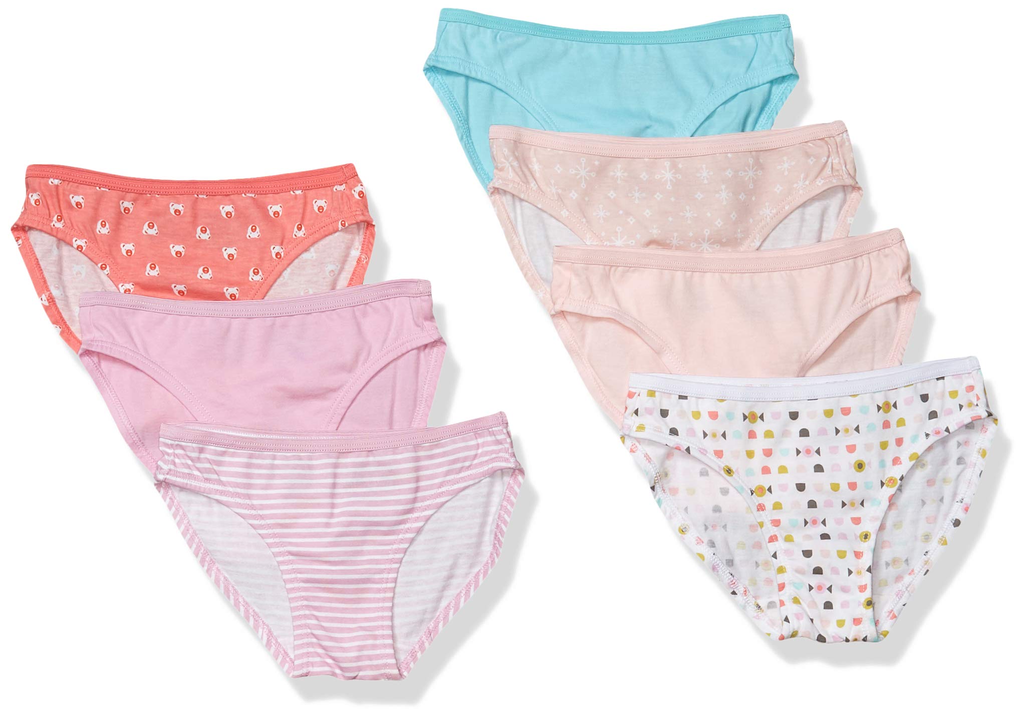 FAO Schwarz Girls' Cotton Bikini Underwear 5-Pack - Soft Breathable Panties for Kids & Toddlers - Perfect for School, Playtime & Everyday Comfort