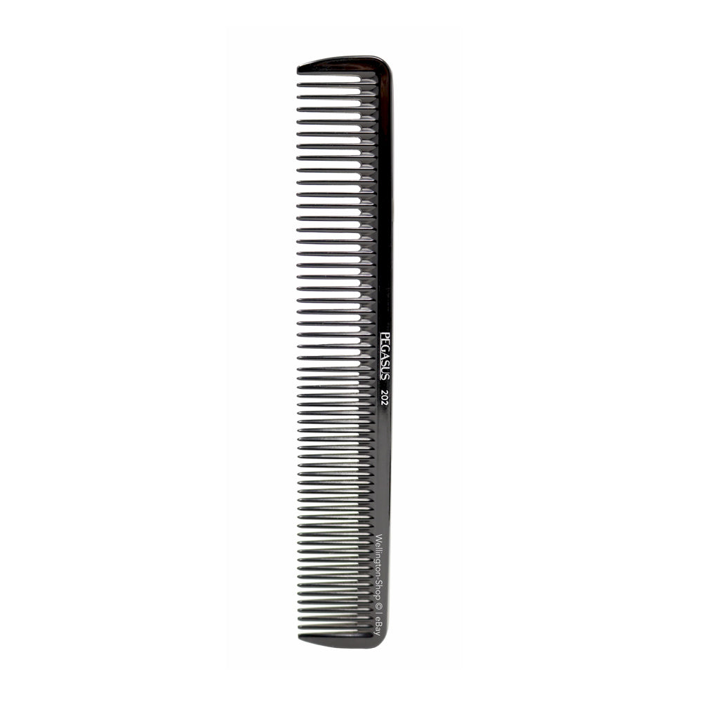 Pegasus 202 Professional Hard Rubber Finger Waving Comb - Heat & Chemical Resistant Styling Tool for Salon & Home Hair Care