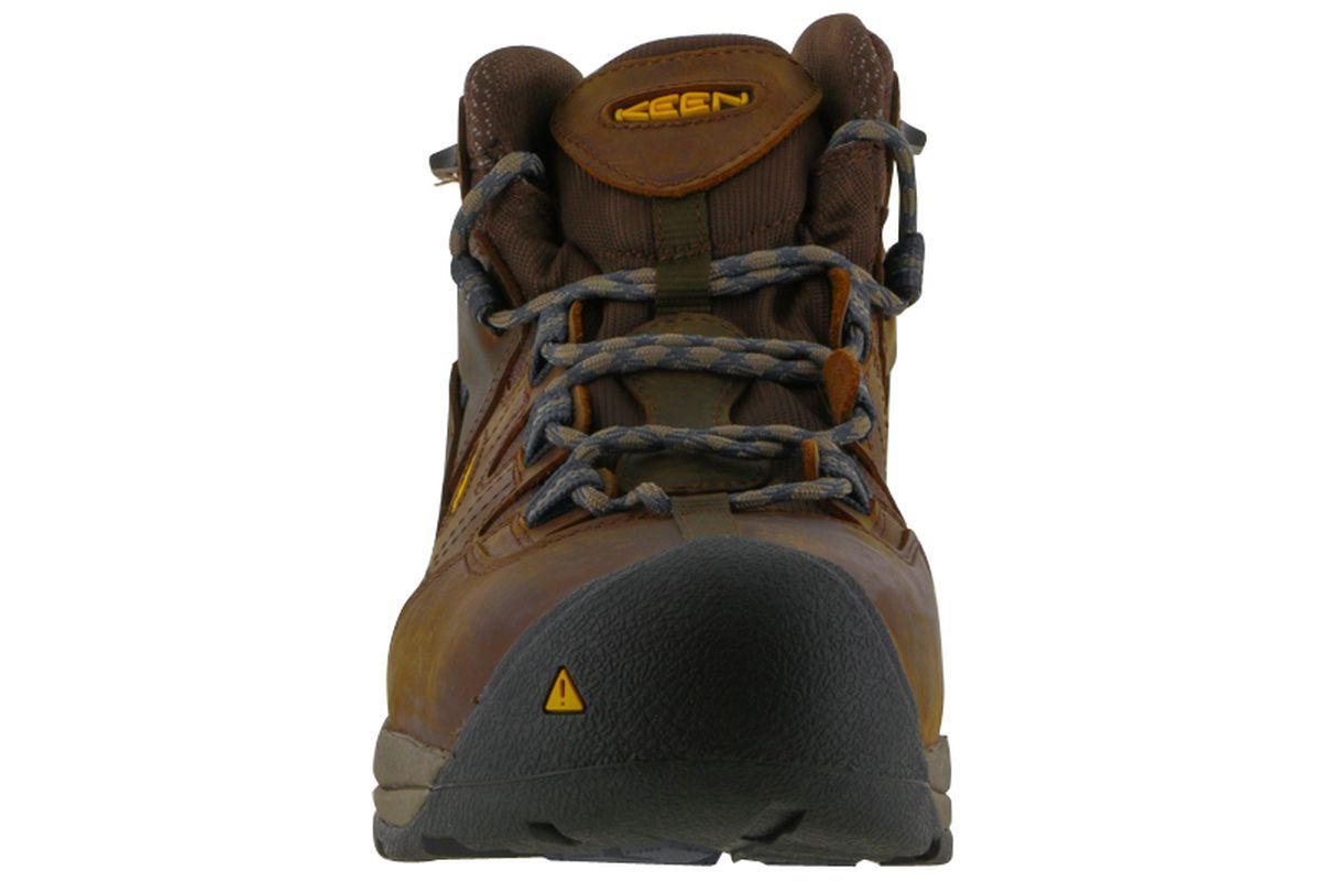Keen Utility Detroit XT Mid Steel Toe Waterproof Work Boots for Men - Durable Safety Shoes for Construction, Hiking & Outdoor Work