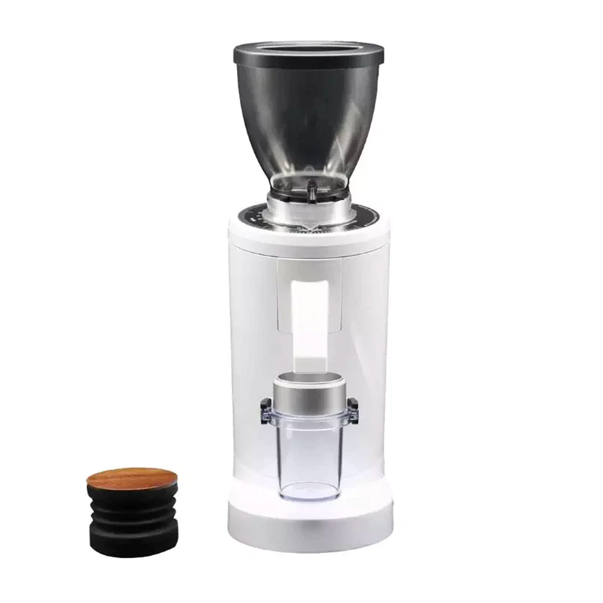 DF83 Single Dose Coffee Grinder with DLC Burrs - Premium White Espresso Grinder for Home Baristas | Perfect for Pour Over, French Press & Specialty Coffee Brewing