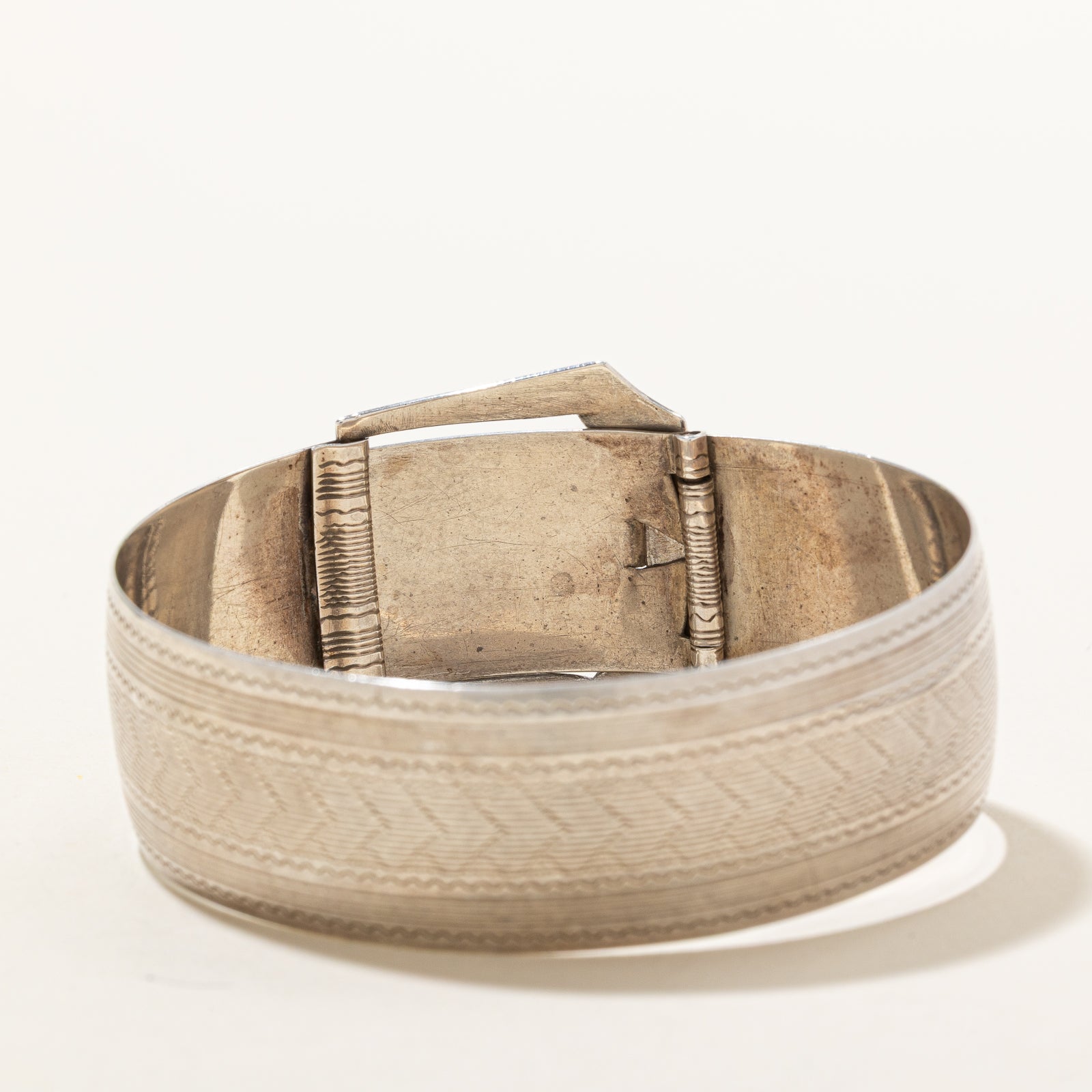 Birks Sterling Silver Buckle Cuff Bracelet for Women | 7