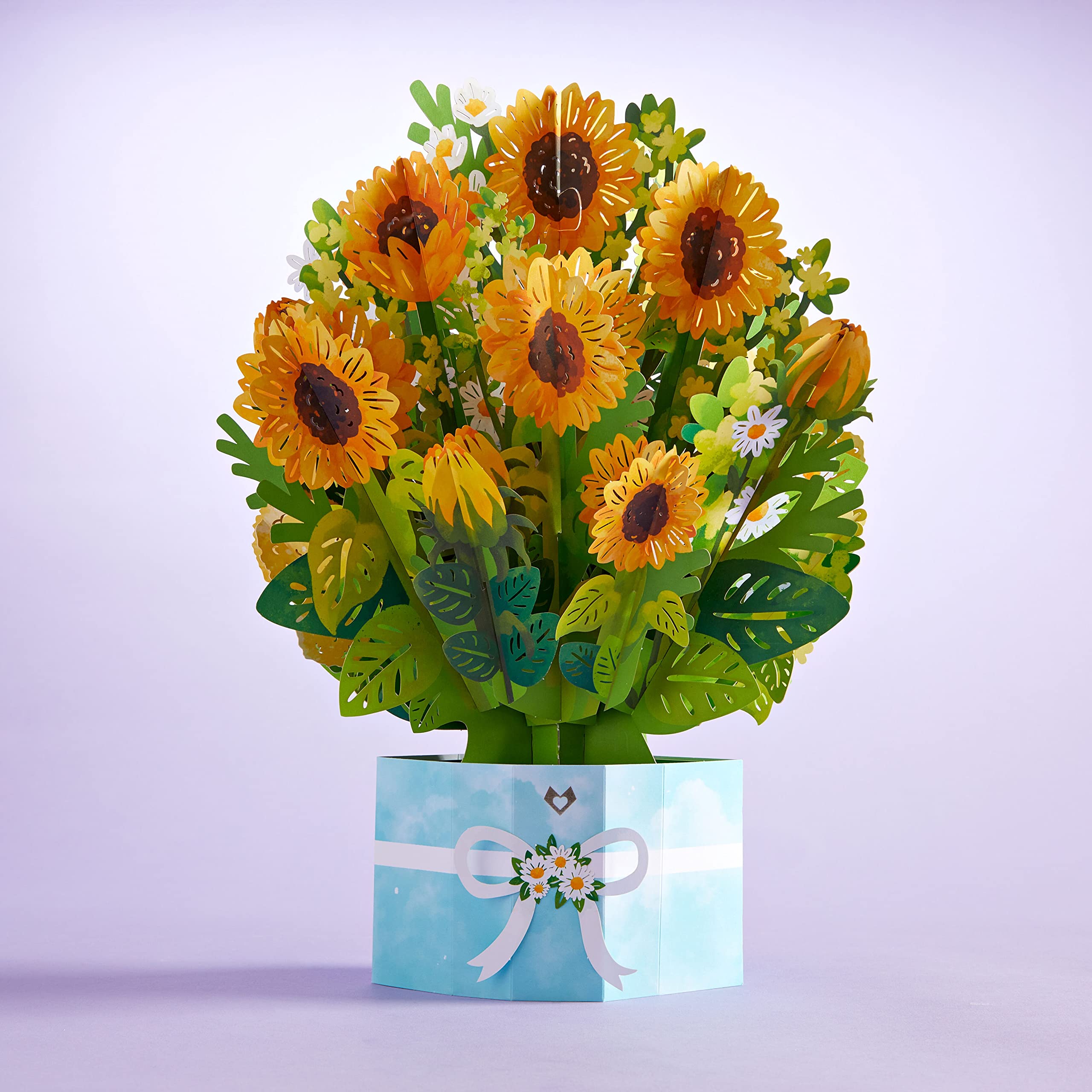 Lovepop Grand Sunflower Mother’s Day Gift Set - 3D Pop-Up Greeting Card & Paper Flower Bouquet - Unique Handmade Floral Arrangement for Mom - Perfect for Mother’s Day, Birthday & Anniversary Celebrations