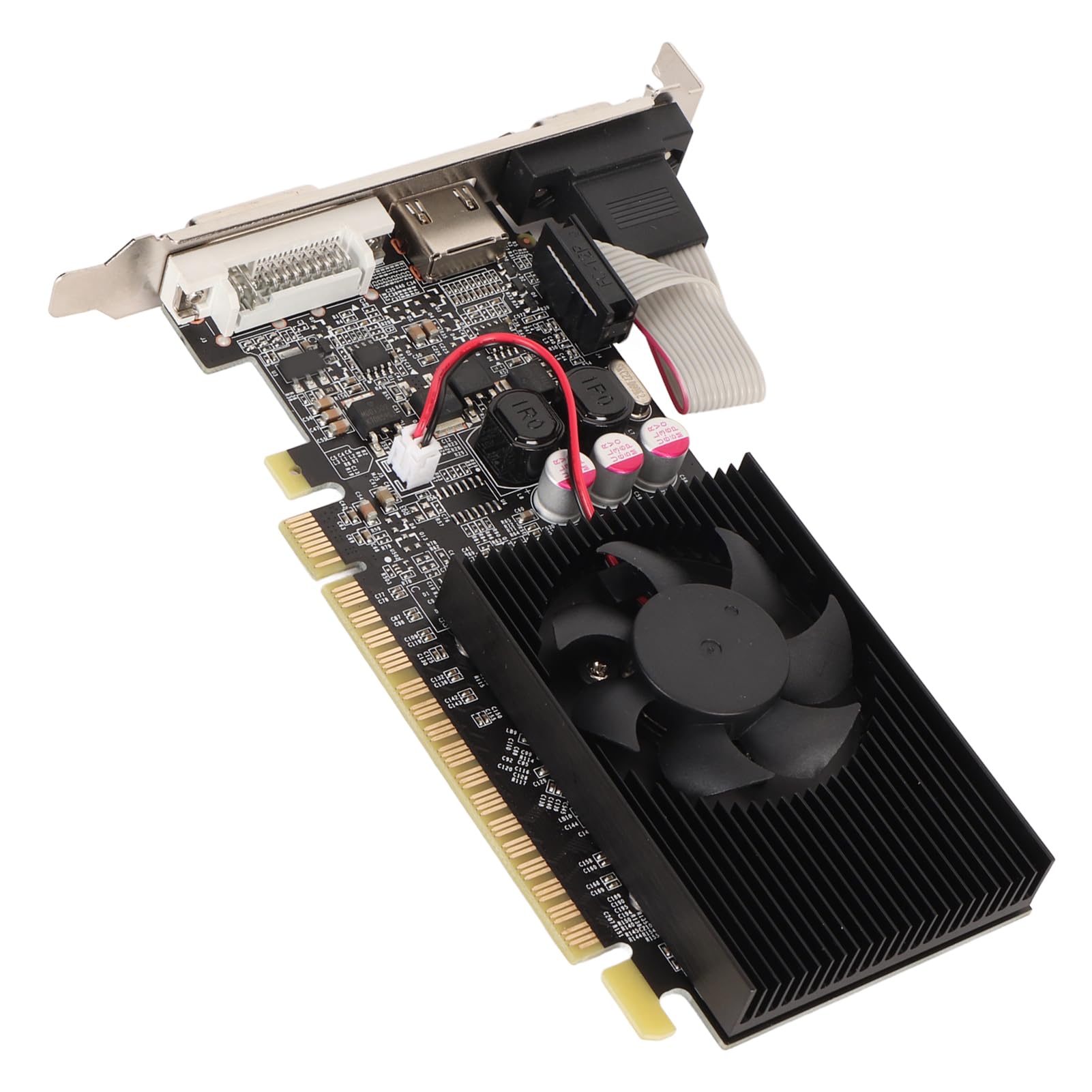 NVIDIA GT210 1GB DDR3 64-bit Graphics Card with Cooling Fan - 589MHz Core Clock, HDMI/DVI/VGA Outputs for HD Multimedia - Perfect for Home Theater PCs, Office Workstations & Light Gaming
