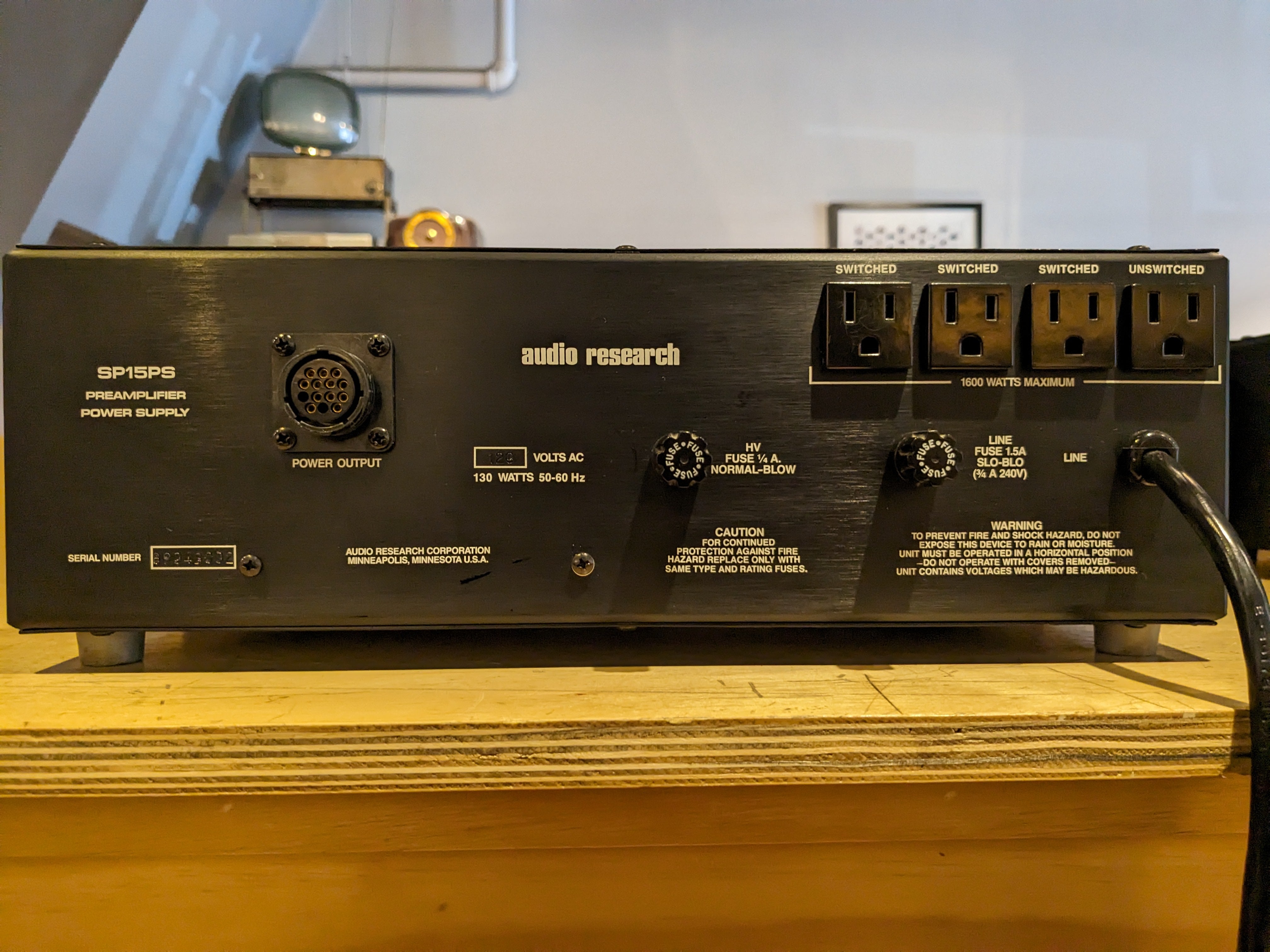 Audio Research SP15 Hybrid Stereo Preamplifier with External SP15S Power Supply - Brand New in Box | High-End Home Audio System for Audiophiles & Music Studios