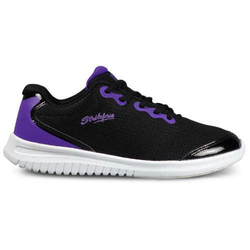 KR Strikeforce Glitz Black & Purple Women's Bowling Shoes - Perfect for League Play & Tournament Performance