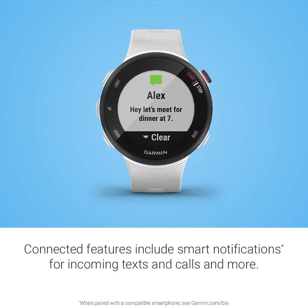 Garmin Forerunner GPS Running Smartwatch with Heart Rate Monitor - Certified Refurbished | Track Fitness, Running & Workouts for Men & Women