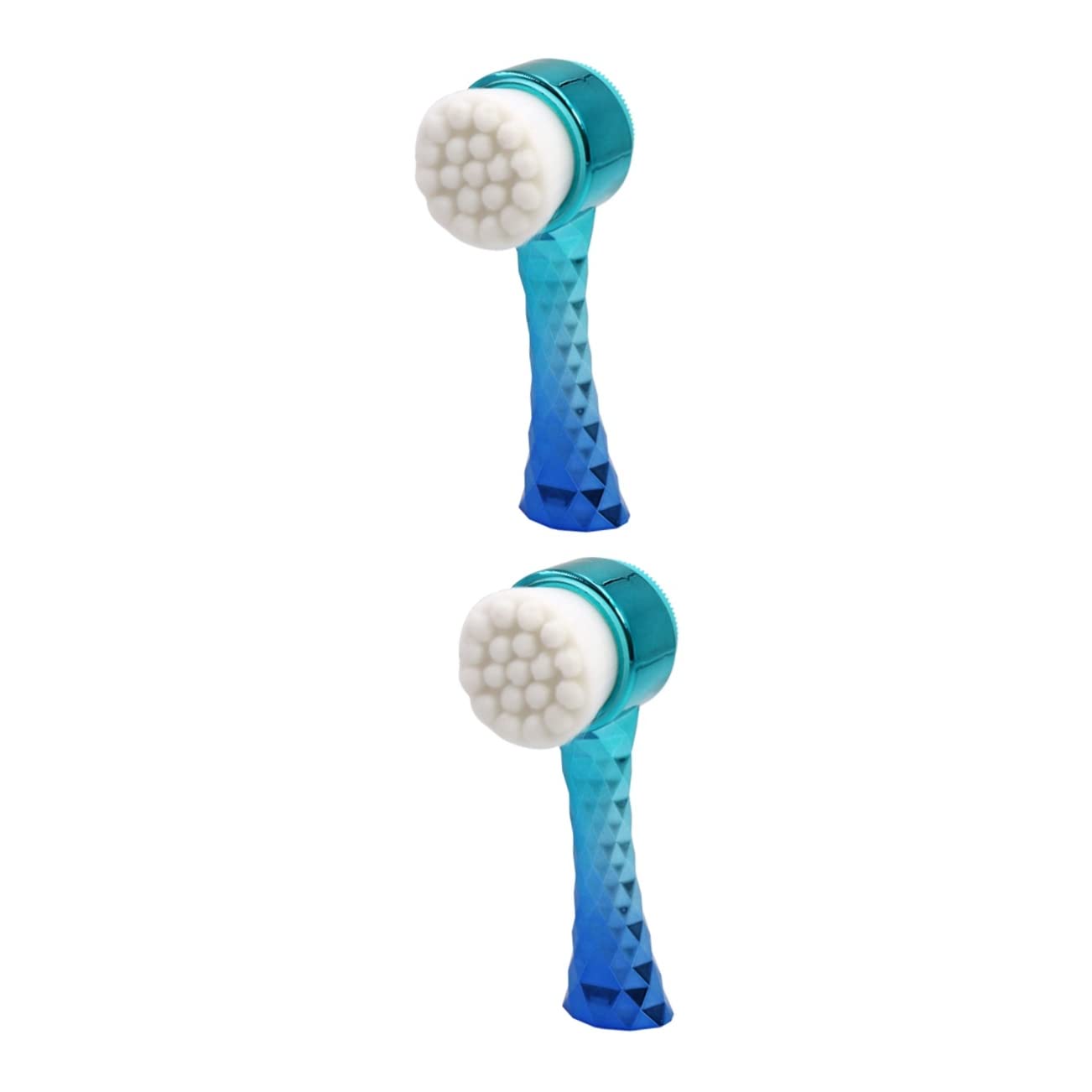 Beavorty 2-Pack Silicone Facial Cleansing Brush - 3D Deep Cleaning Exfoliator & Massage Tool for Face & Body | Gentle Skin Scrubber, Blackhead Remover & Pore Cleaner | Perfect for Daily Skincare Routine & Spa Treatments