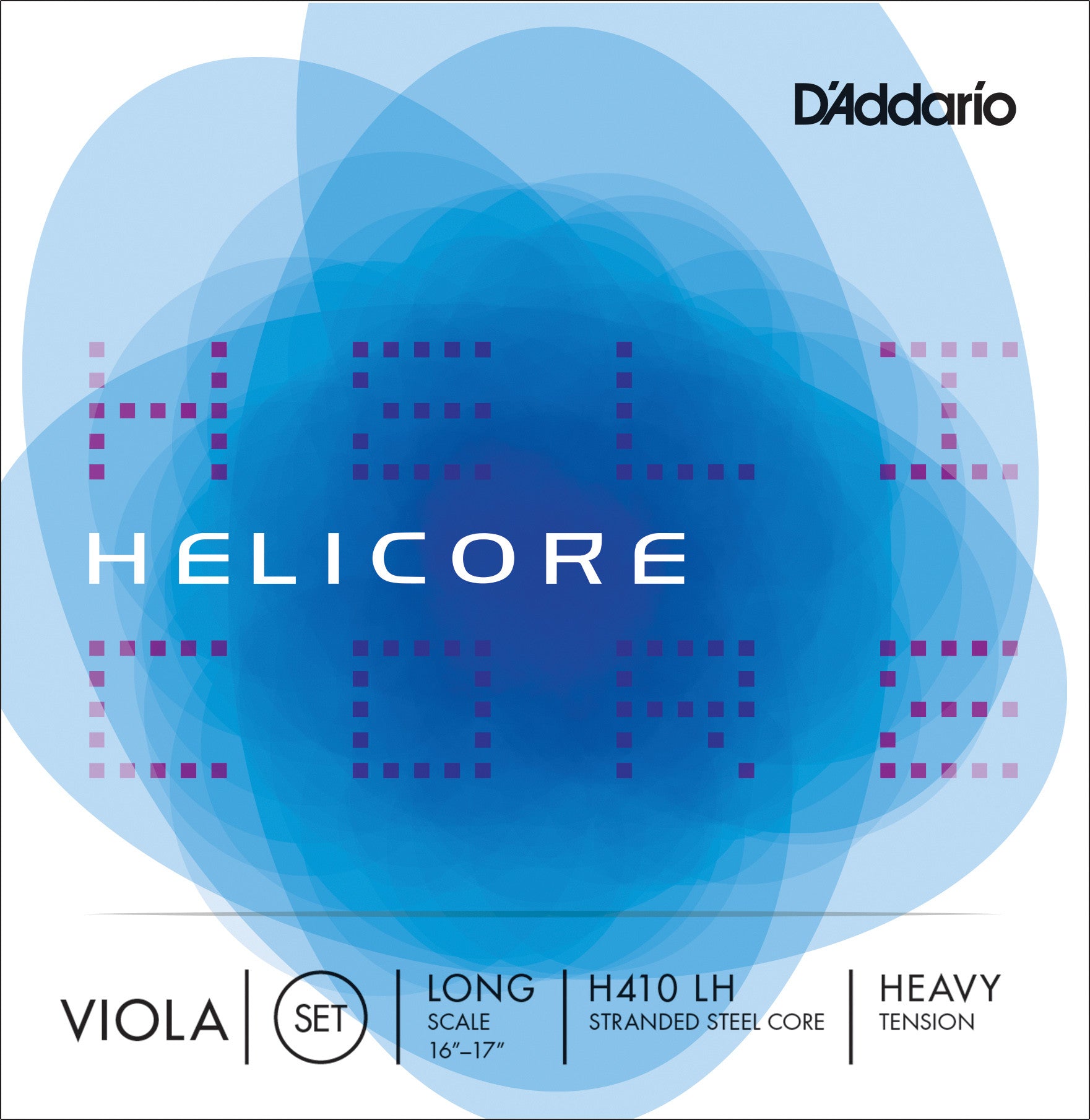 D'Addario Helicore Viola Strings - Long Scale, Heavy Tension Set for Professional Viola Players | Perfect for Orchestral Performances & Practice Sessions