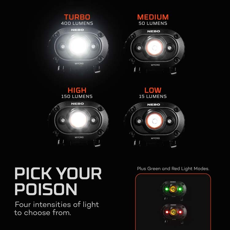 Nebo Preplite Limited Edition 4-Pack Flashlight Combo - Bright LED Tactical Flashlights for Camping, Hiking, Emergency & Outdoor Adventures