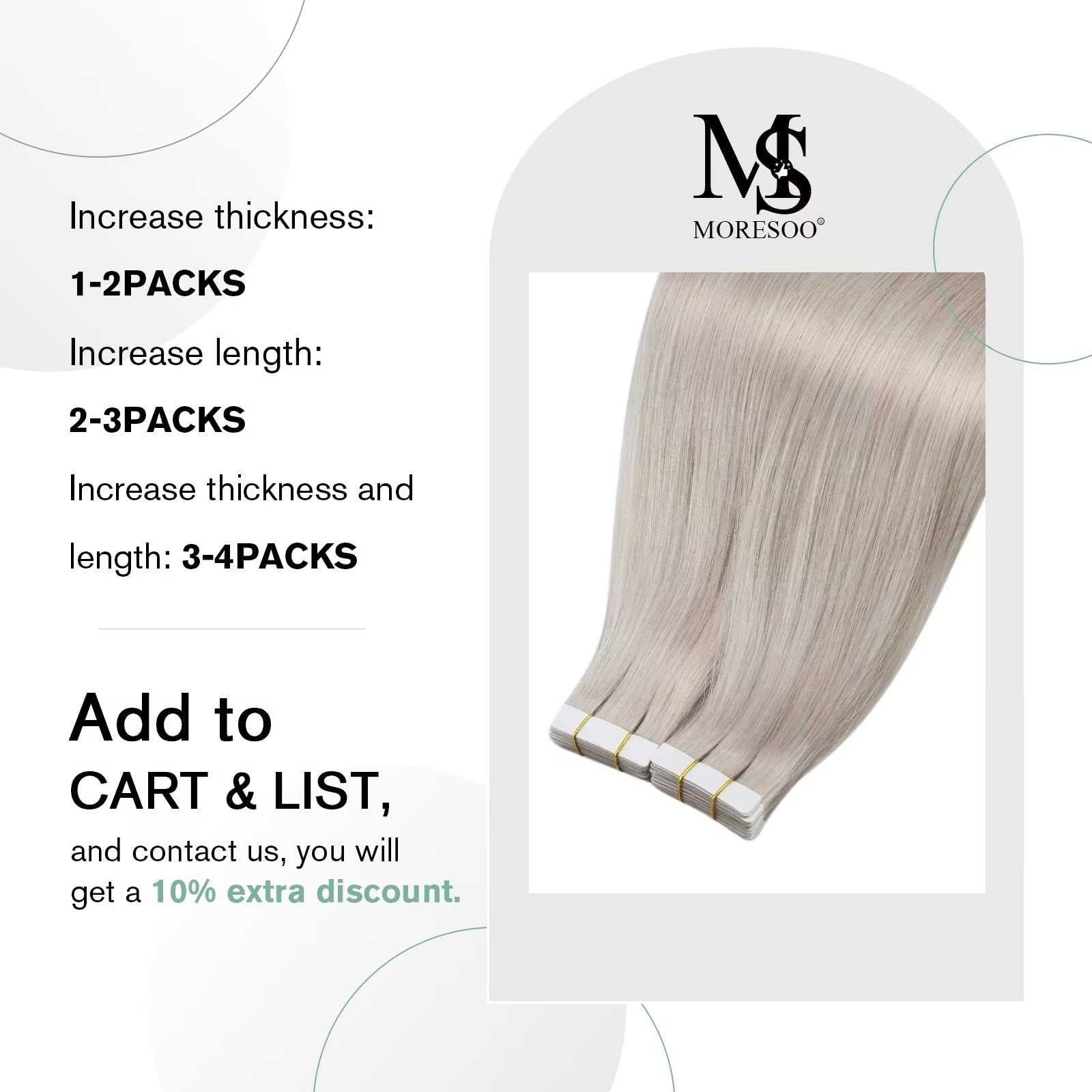 22 Inch Tape in Hair Extensions - 20 Pieces 50G Remy Human Hair for Seamless Blending & Volume - Perfect for Weddings, Parties & Daily Styling