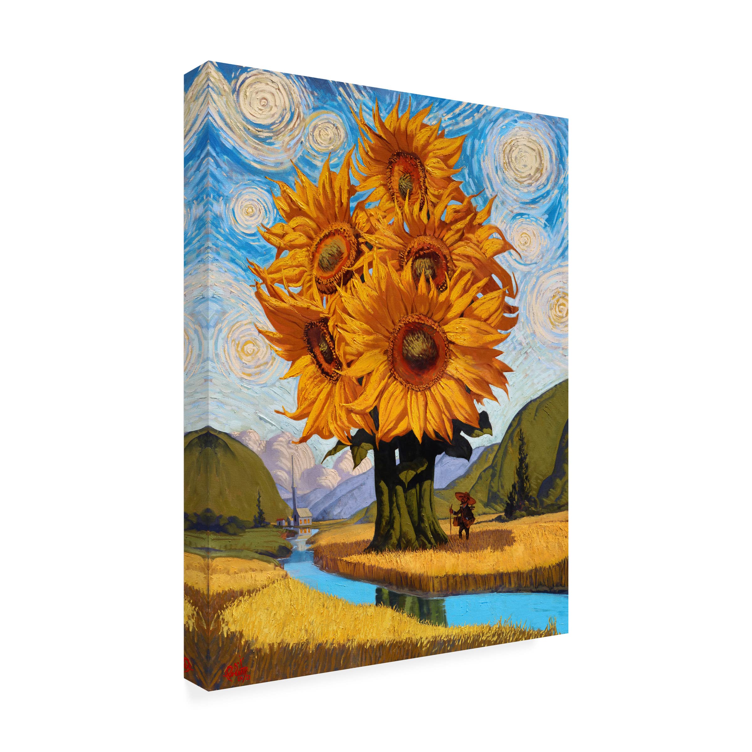 Thomas Fluharty 'In The Valley' Canvas Wall Art Print - Premium Trademark Fine Art for Living Room, Bedroom & Office Decor