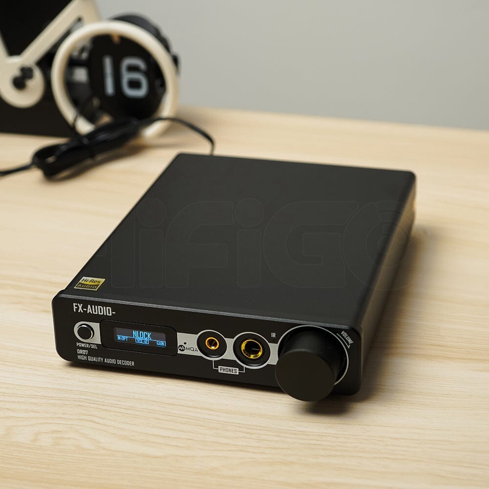 FX AUDIO DR07 Dual AK4493 DAC Hi-Fi Headphone Amplifier with USB/Coaxial/Optical Inputs - Perfect for Audiophiles, Studio Monitoring & Home Audio Systems