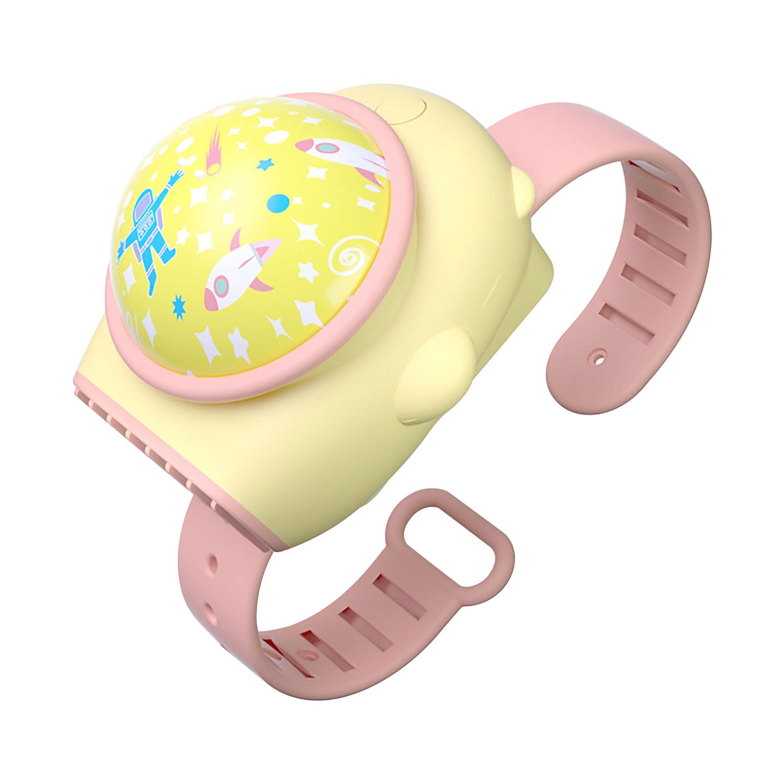 Portable Mini USB Desk Fan - Cute Cartoon Projector Lamp & Watch for Kids, Girls, Mothers - Perfect for Nursery, Office, Travel & Gifts