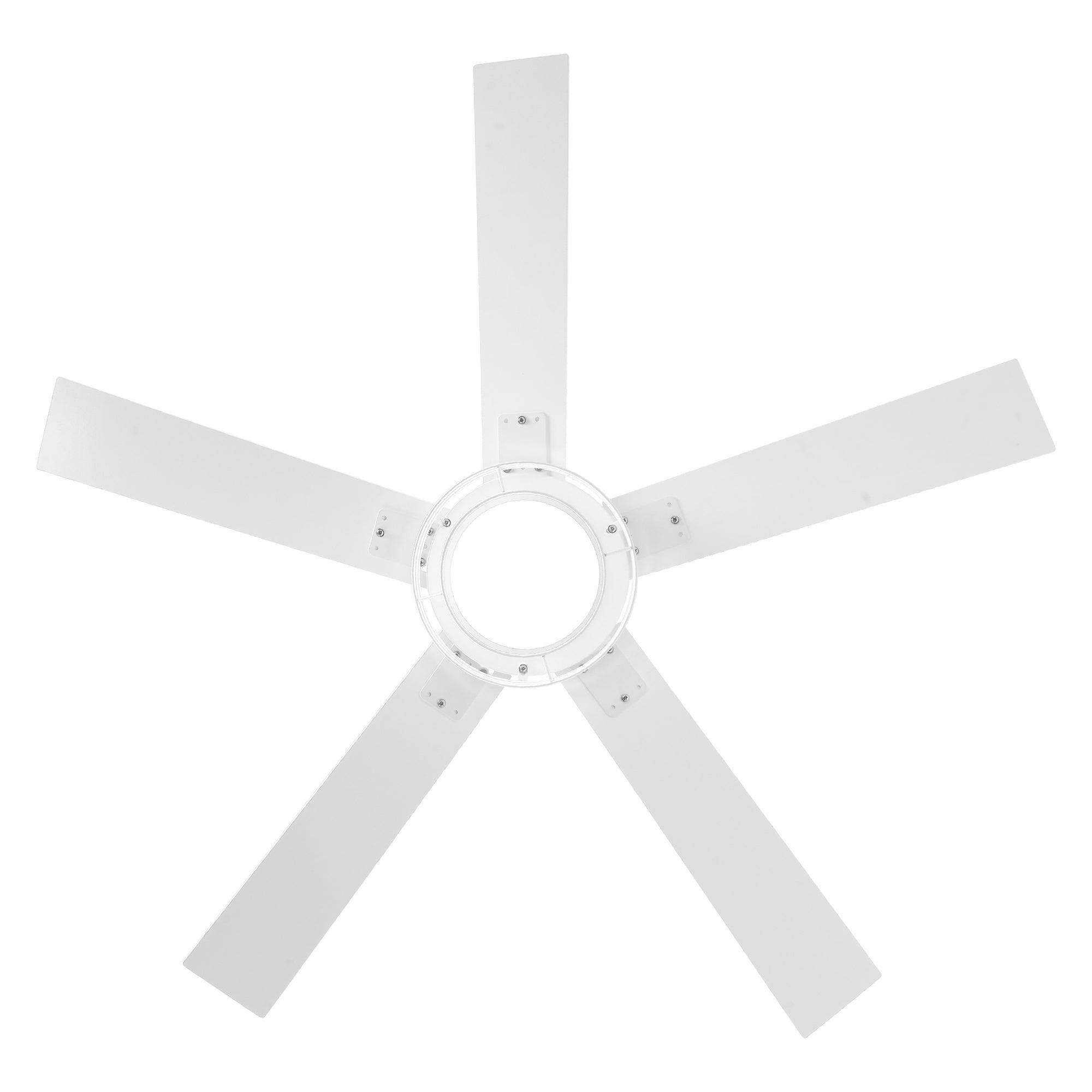 52 Inch Bernice DC Motor Industrial Ceiling Fan with LED Light and Remote Control - Perfect for Warehouses, Garages, and Large Spaces