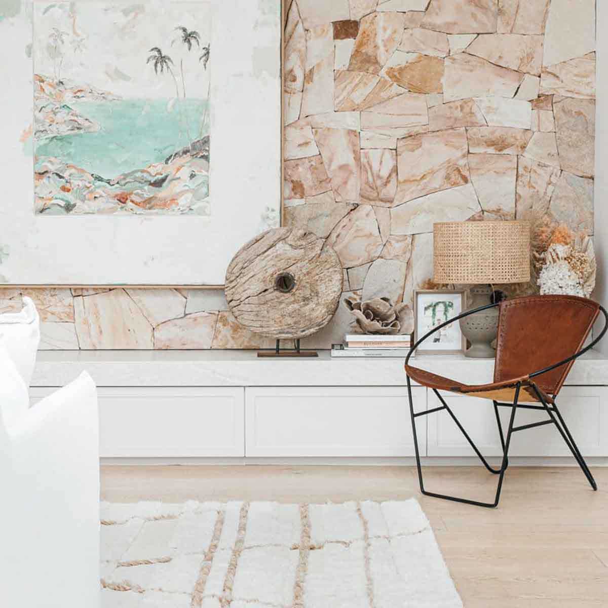 Leona Tribal Wool Shag Rug - Soft Bohemian Area Rug for Living Room, Bedroom & Nursery - Handmade Natural Fiber Floor Carpet for Cozy Home Decor
