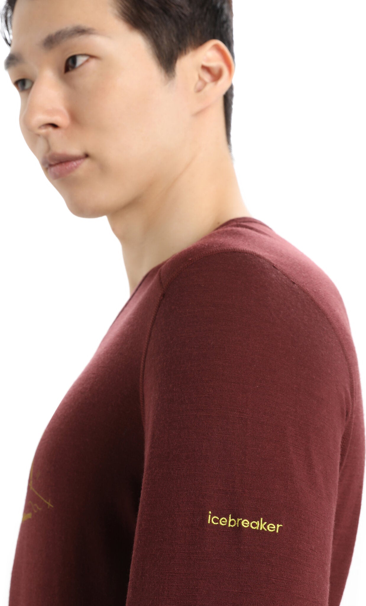 200 Oasis Men's Long Sleeve Crew Neck Baselayer Top - Moisture Wicking Thermal Underwear for Hiking, Running & Cold Weather Activities