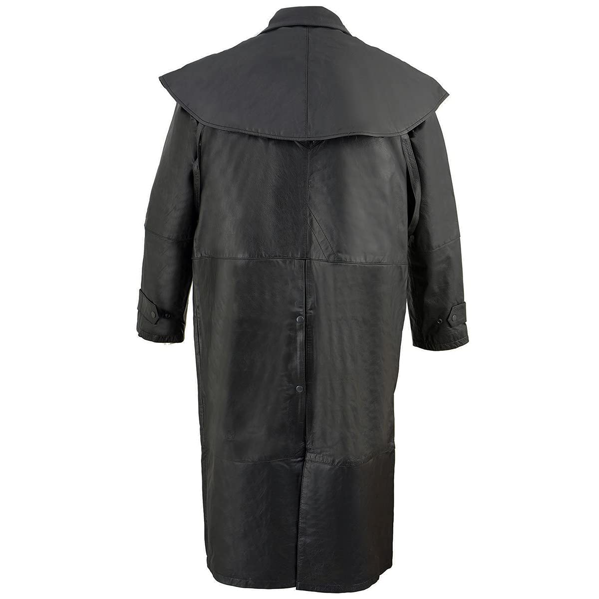 Milwaukee Genuine Leather Cowhide Duster Coat for Men - Western Style with Removable Liner | Perfect for Rodeo, Ranch Work & Outdoor Adventures