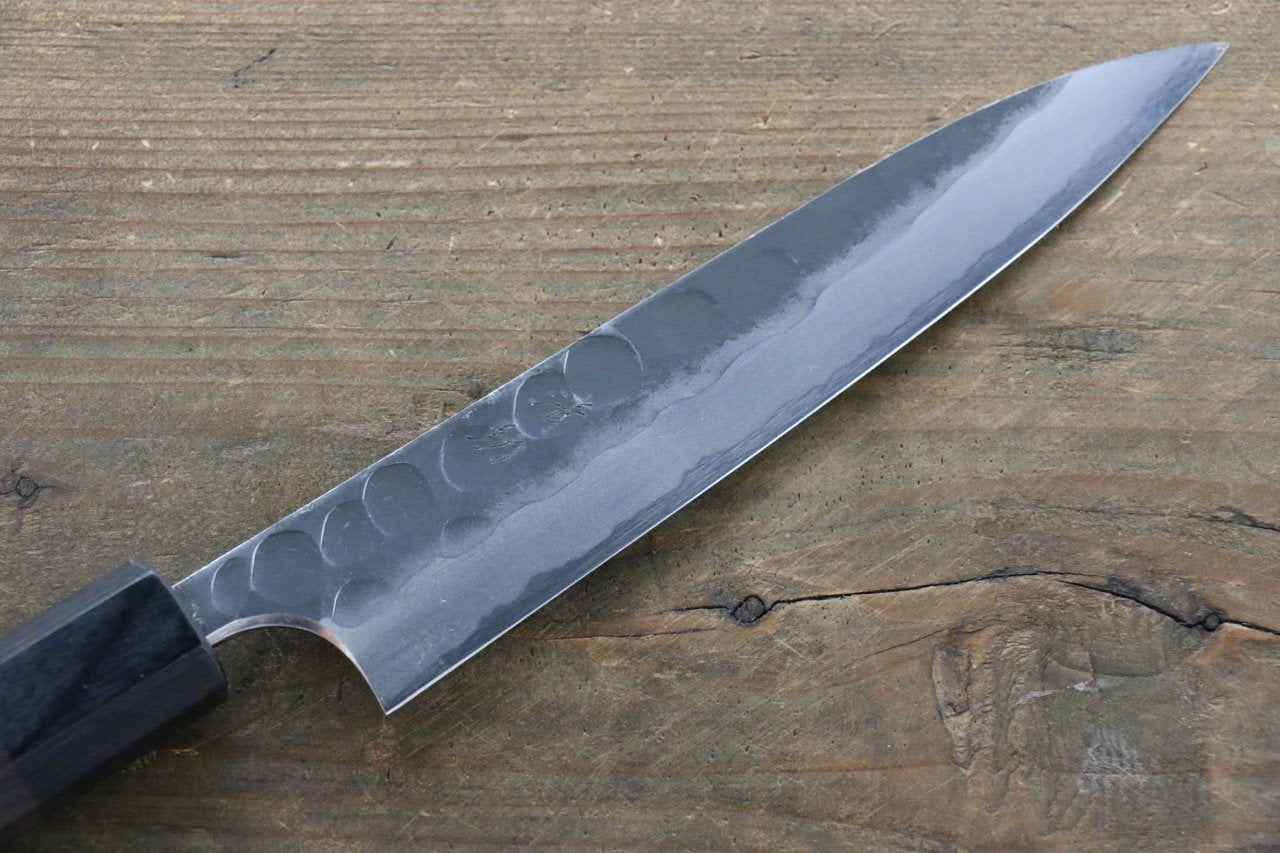 Premium Seisuke Blue Steel No.2 Hammered Kurouchi Petty Utility Knife 150mm (5.9